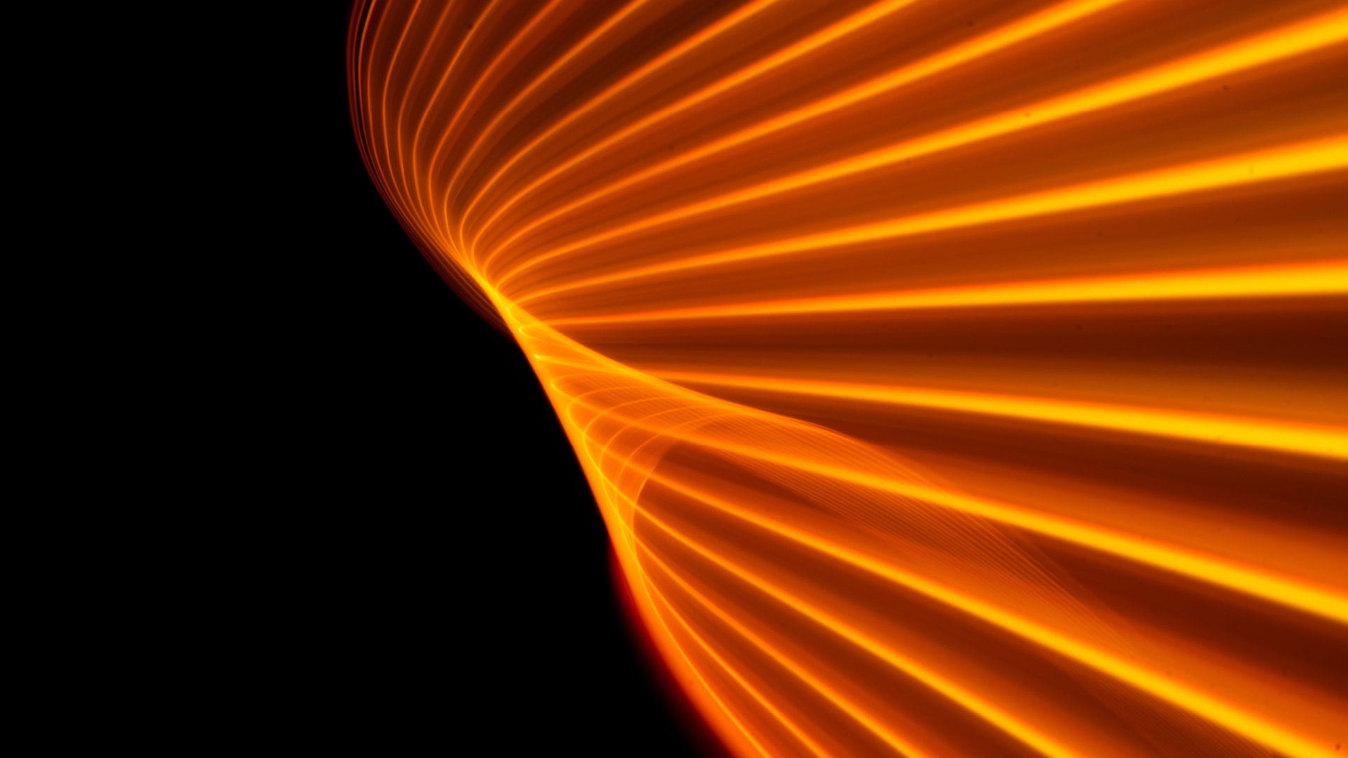 Abstract orange lines