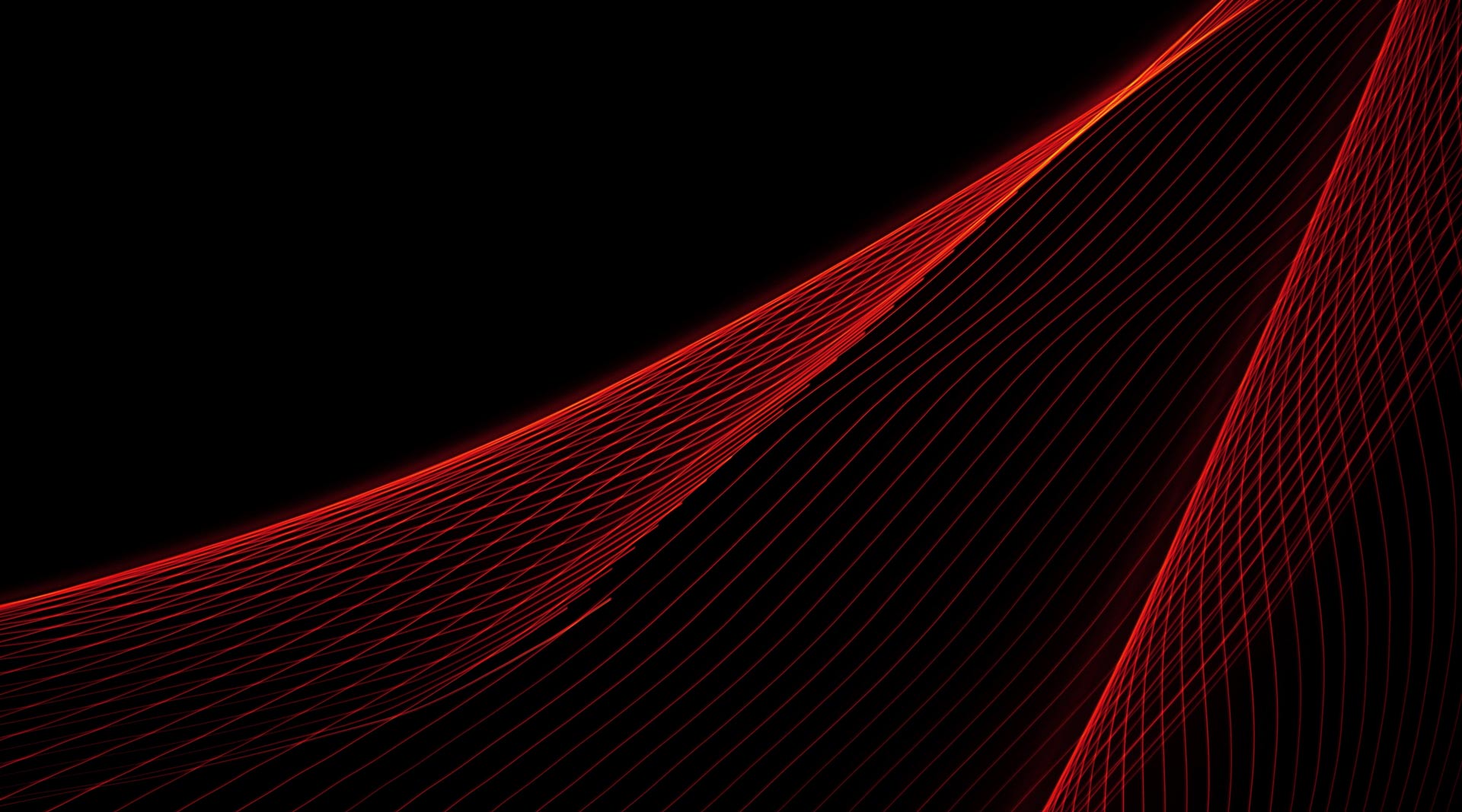 Stream of coral coloured lazer beams