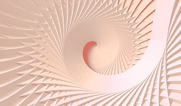 Peach abstract spiral image