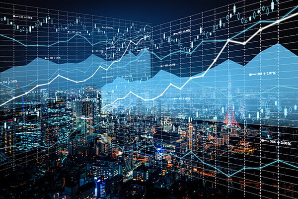 Stock market screen