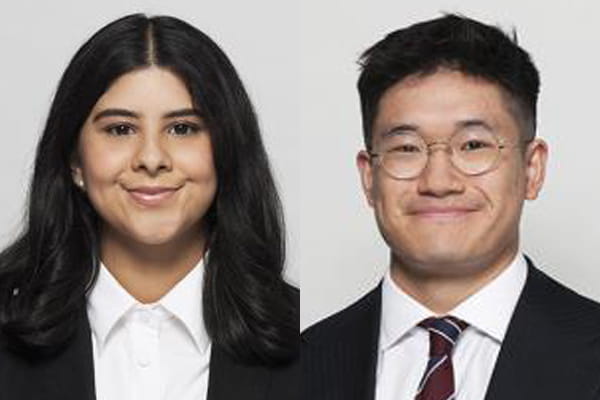 Khadija Patel and Nick Hwong