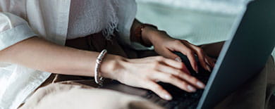 Woman at laptop