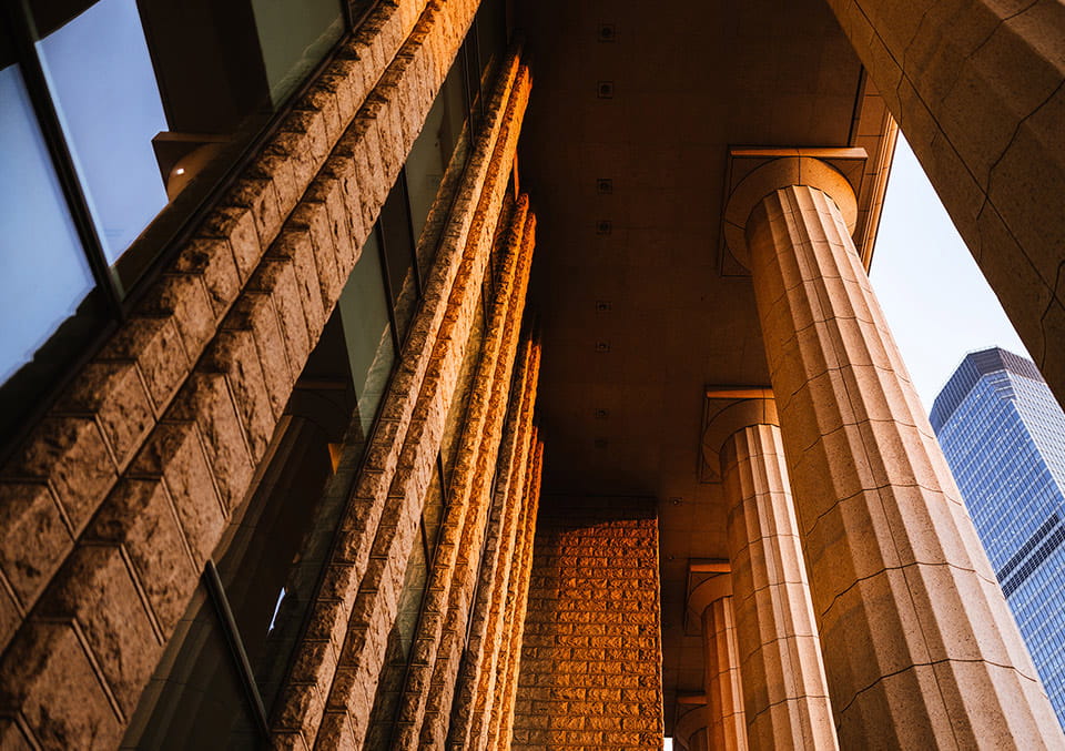 Stone pillars
